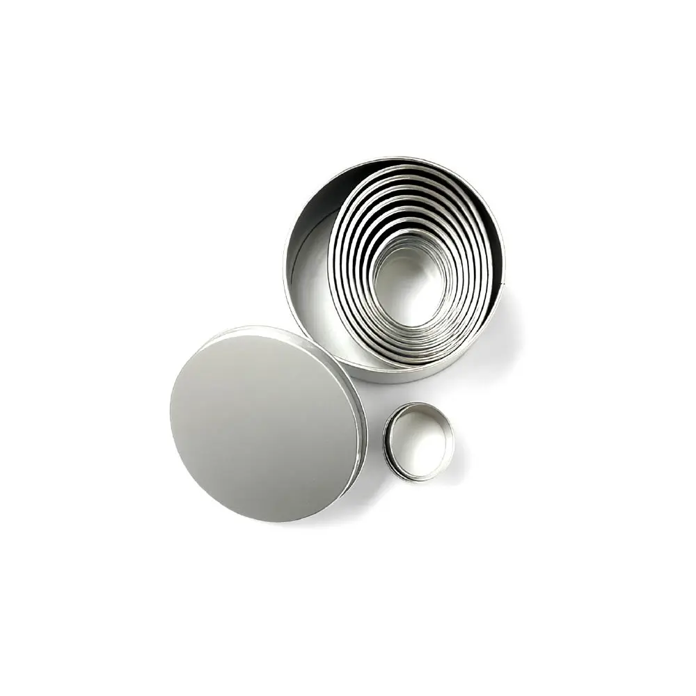 Pastry Cutter, Oval, Plain, 8 Pcs Set, 52mm