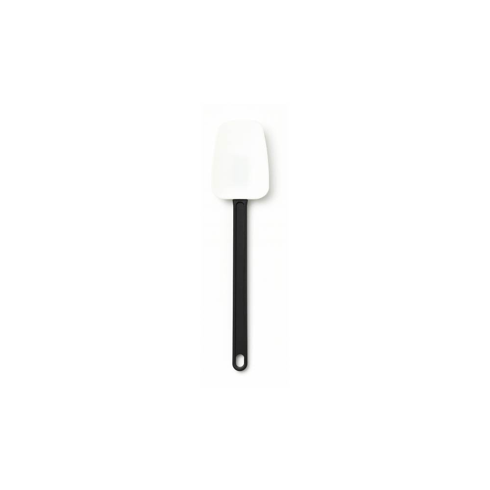 [02052B Medium Scraper Black White-Spon (SIS-36)] 36cm Silicon Spoon Black White