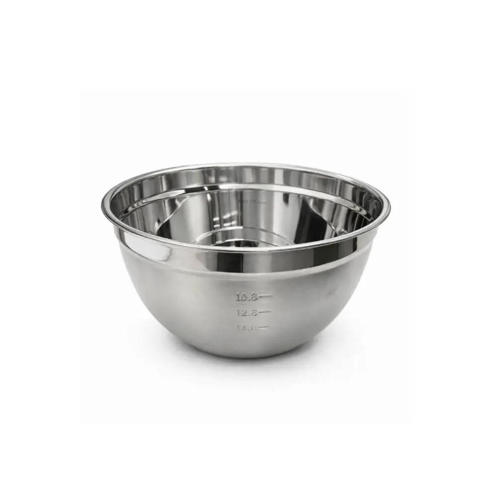 Steel Bowl 28Cm, Plain Bottom