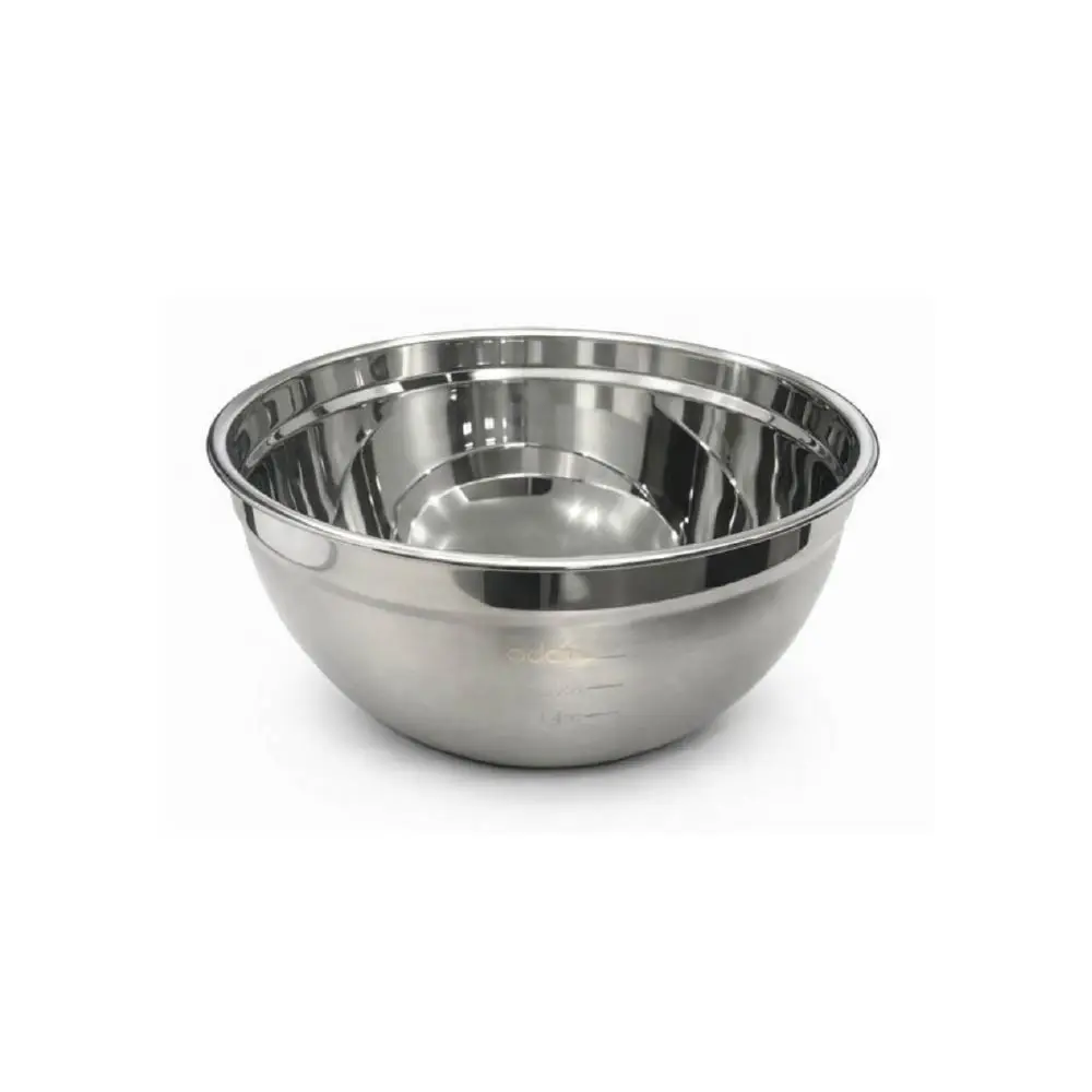 Steel Bowl 30Cm, Rubber Bottom, Black