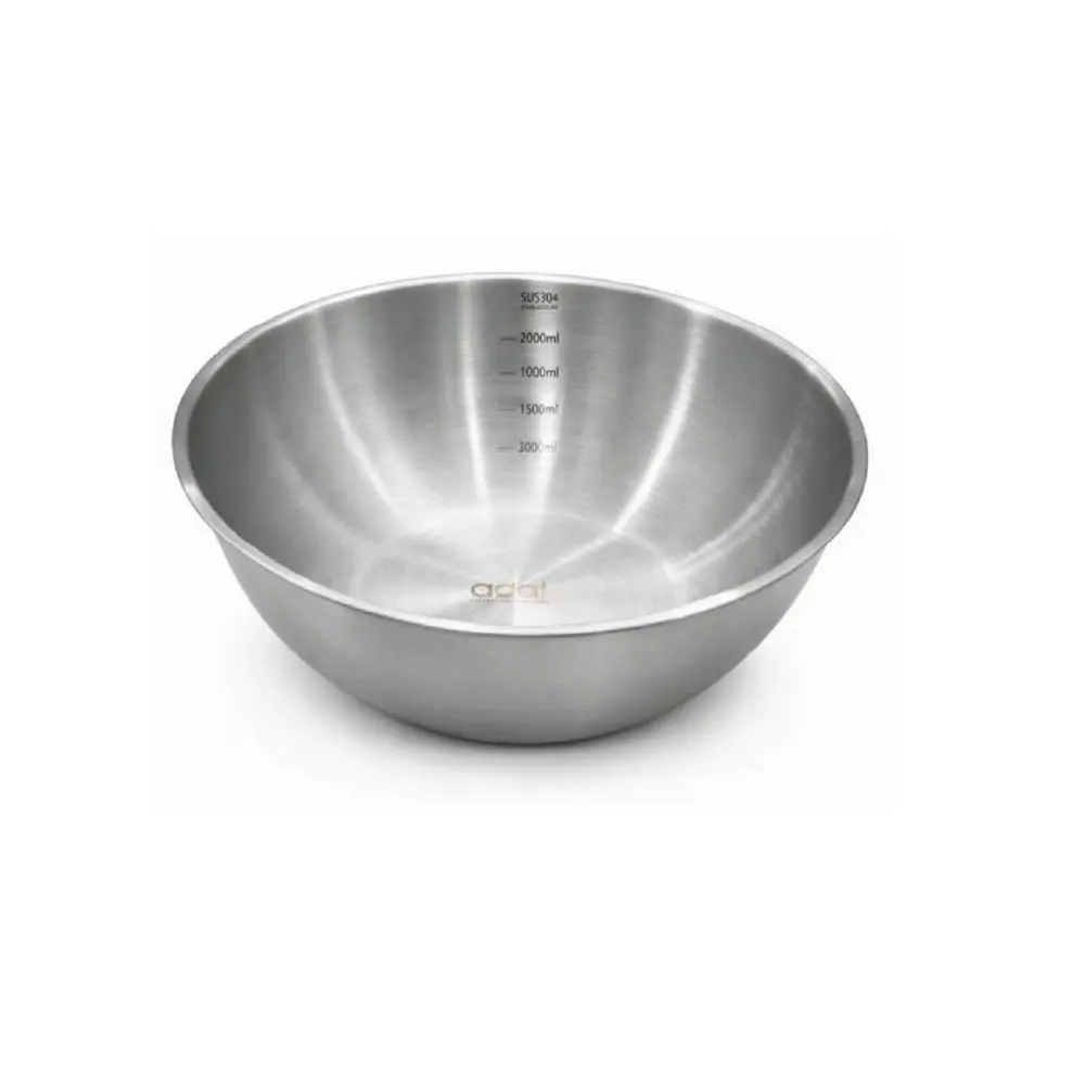 Steel Bowl 25Cm, Rubber Bottom, Black, Sus304