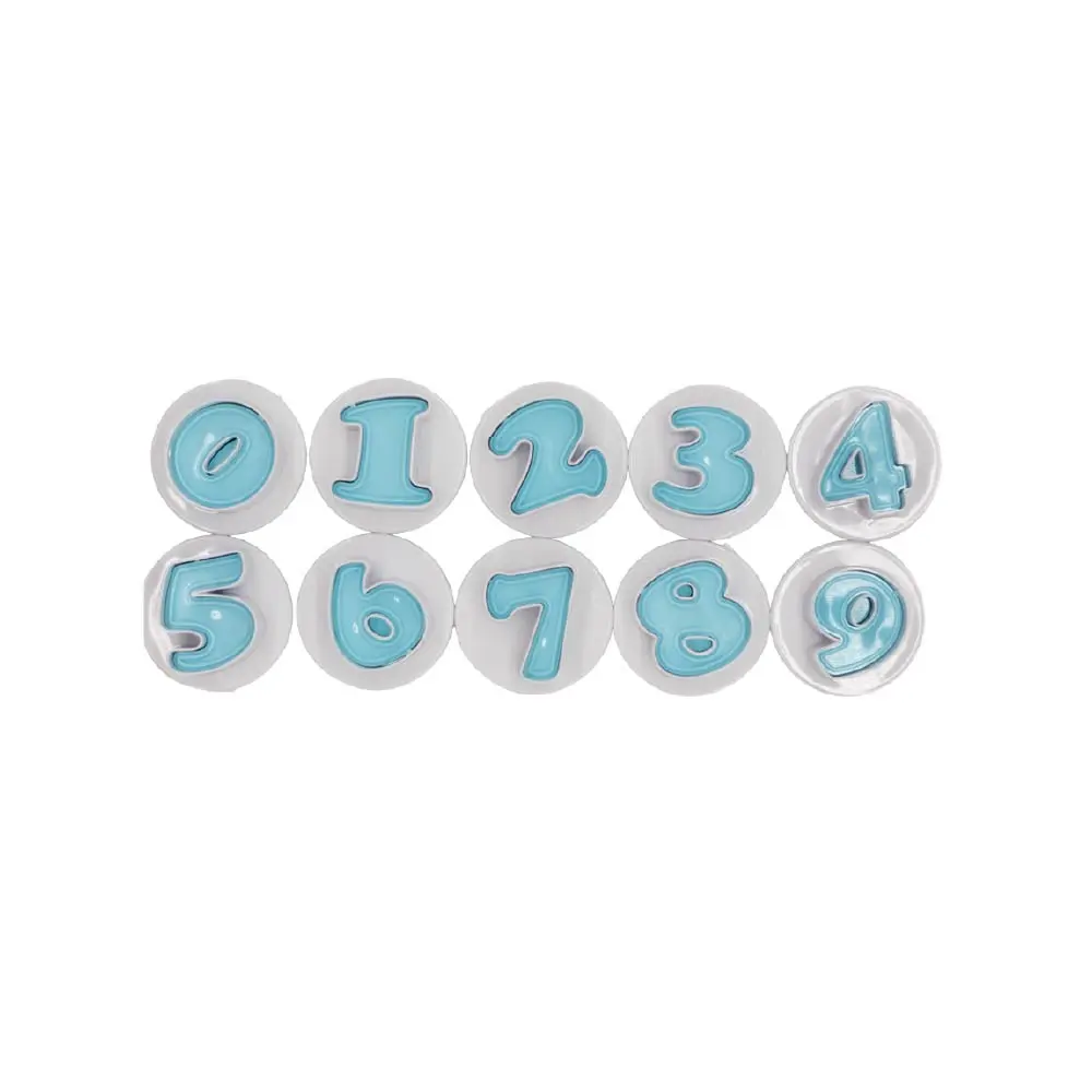 [ZN2710] Number Cutters, 2.8*3.5/Pc, 10-Piece Set