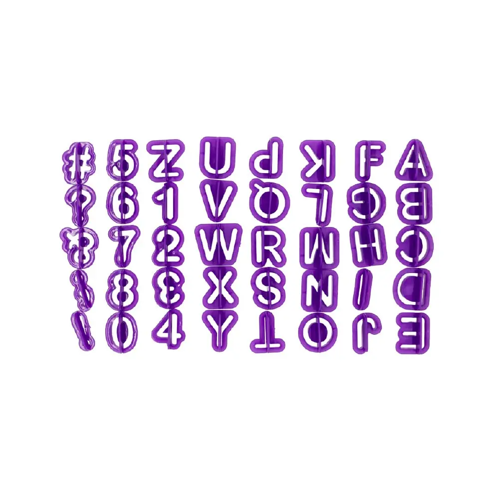 Alphabet & Number Cut-Outs, 2.8*2.5/Pc, 40-Piece Set