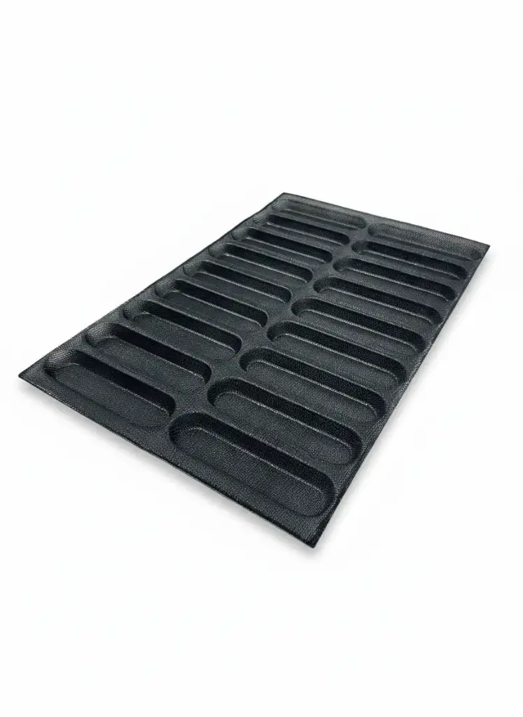 Glass Fiber Silicone Tray W:58.5Cm L:38.5Cm, Loaf 18X4.5 Cm