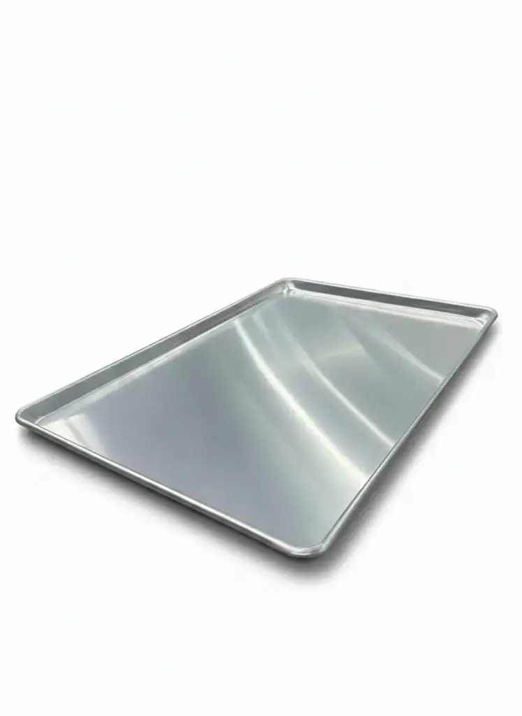 Aluminium Sheet Pan (With Wire In Rim) 600*400*12Mm, 1.5Mm Al.Alloy, Natural