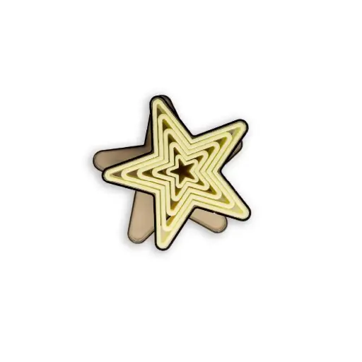 [04-1228] Star Cutter Set, 5 Pieces