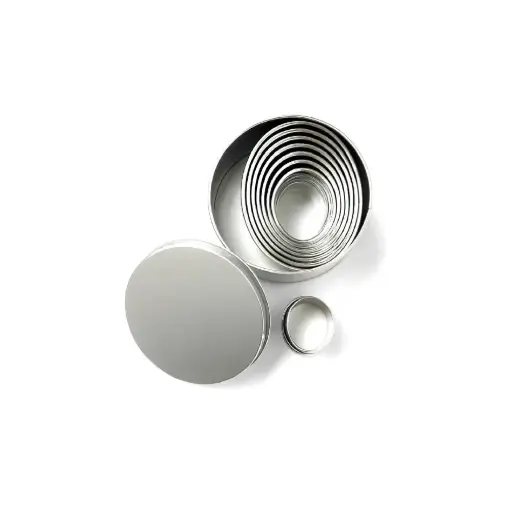 [FDMS-VL-08/501-BP-NN] Pastry Cutter, Oval, Plain, 8 Pcs Set, 52mm