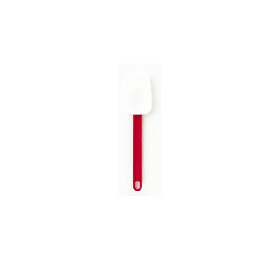 [02052W Small Scraper Red-White-Spon (SIS-25)] 25cm Silicon Spoon Red-White