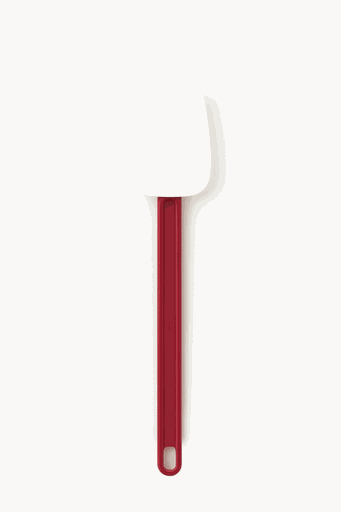 [02052W Large Scraper Red-White-Spon (SIS-41)] 41cm Silicon Spoon Red-White