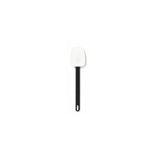 [02052B Small Scraper Black White-Spon (SIS-25)] 25cm Silicon Spoon Black White