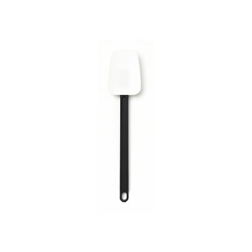 [02052B Large Scraper Black White-Spon (SIS-41)] 41cm Silicon Spoon Black White