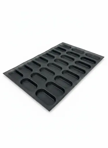 [JS-BDF-10] Glass Fiber Silicone Tray W:58.5cm L:38.5cm 
Length: 11cm; Width:5cm; Depth:2.cm; 
Caves in oval shapes JS-BDF-10