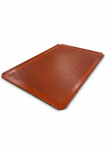 [JS-BDF-16] Glass Fiber Silicone Tray W: 60 cm; L: 40 cm; Depth: 1.8 cm; 
Spray-coated with silicone (Pantone 484C) 
