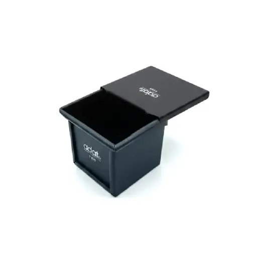 [Y 010] Bread Pan 75*75*75Mm - My24031, 1.0Mm Al.Alloy, Teflon Ptfe Inside+ Black Painted Outside