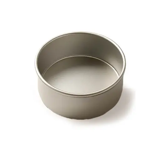 [M 001] Round Cake Mold 180*80, 1.2Mm Al.Alloy, Anodized (Silver)