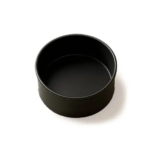 [M 002] Round Cake Mold 180*80, 1.2Mm Al.Alloy, Hard Anodized (Black)