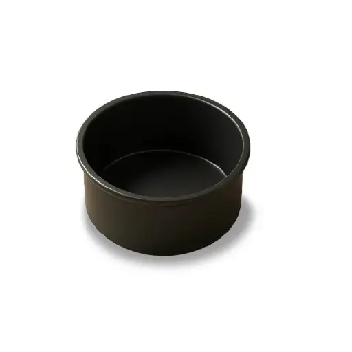 [M 018] Round Cake Mold 200*100, 1.2Mm Al.Alloy, Hard Anodized (Black)